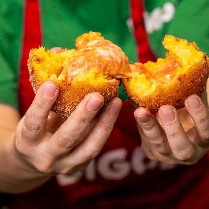 Arancini, deep-fried stuffed rice balls, at Bigoli in Old Street